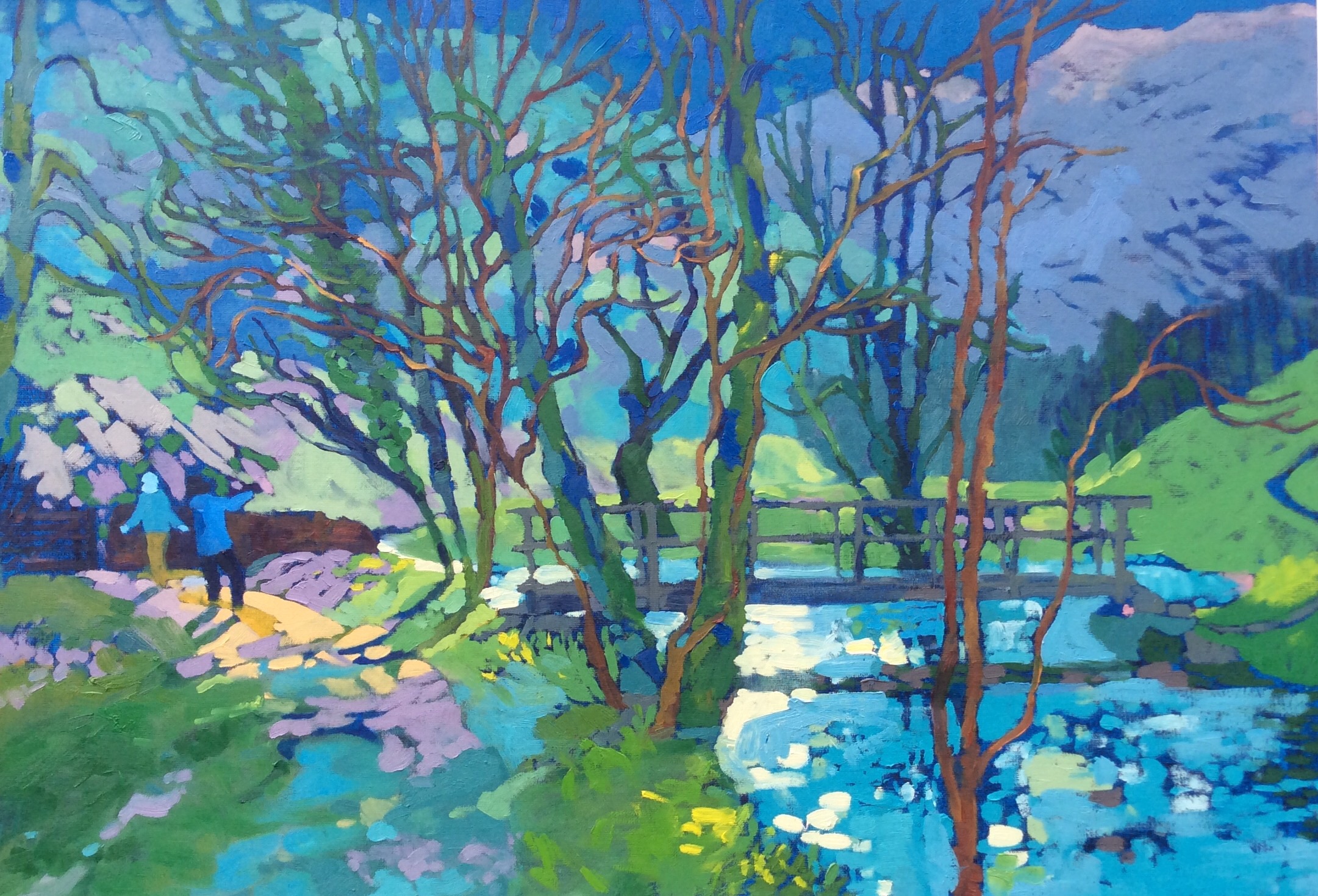 Twilight Walk, River Dove. Oil on canvas. 70 x 100 cm. (sold)